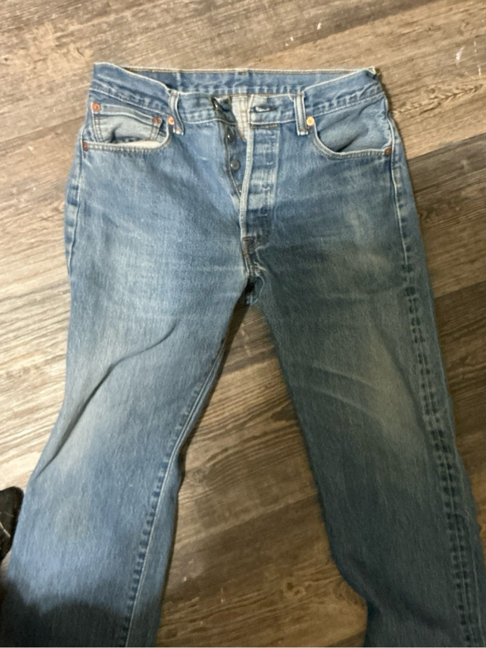 Levi's 501 Original Fit Button Fly Jeans Medium Wash Men's 34x32